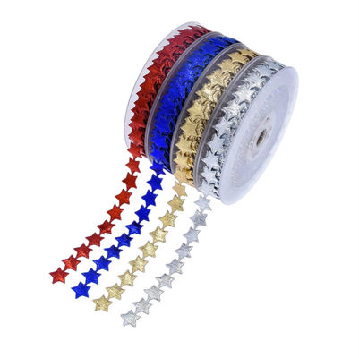 15mm*15m Ultraschallstar Drahtband Plain Pattern Jacquard Band