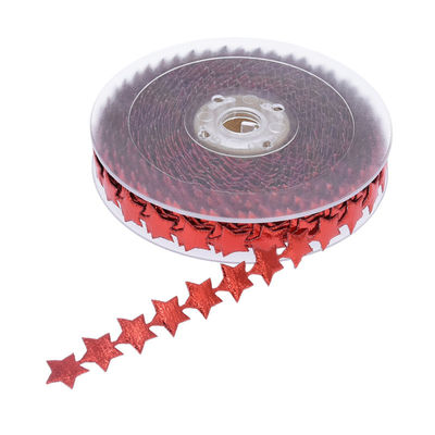 15mm*15m Ultraschallstar Drahtband Plain Pattern Jacquard Band