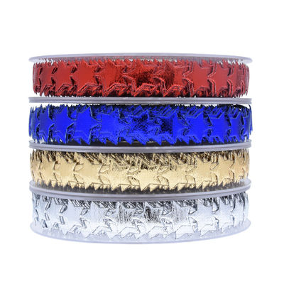 15mm*15m Ultraschallstar Drahtband Plain Pattern Jacquard Band