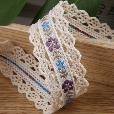 2.5cm Spitze Flroal Jacquard Band Geschenkverpackung Polyesterband für Verpackung