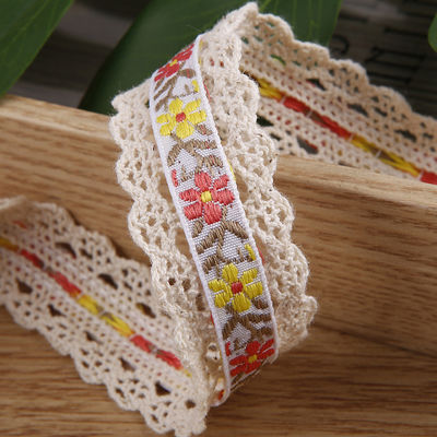 2.5cm Spitze Flroal Jacquard Band Geschenkverpackung Polyesterband für Verpackung