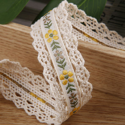 2.5cm Spitze Flroal Jacquard Band Geschenkverpackung Polyesterband für Verpackung