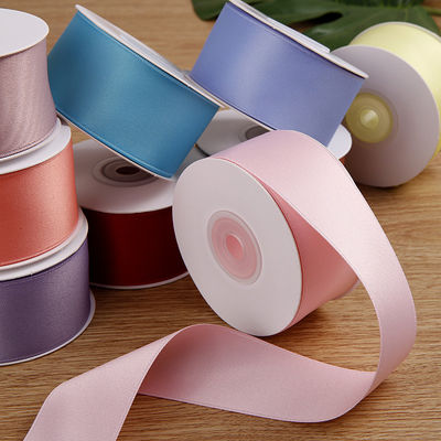 5mm-50mm Polyester Baumwolle Plain Strickband Custom Baumwolle Band für Geschenkverpackungen