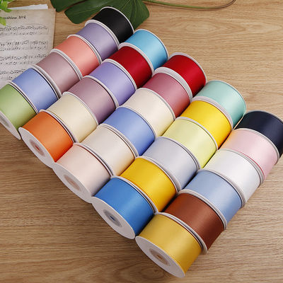 5mm-50mm Polyester Baumwolle Plain Strickband Custom Baumwolle Band für Geschenkverpackungen