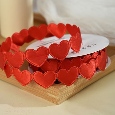 1.5cm*9m 2.5cm*9m Herzform Valentinstag Polyester Geschenkband Für Luxus Geschenkverpackung