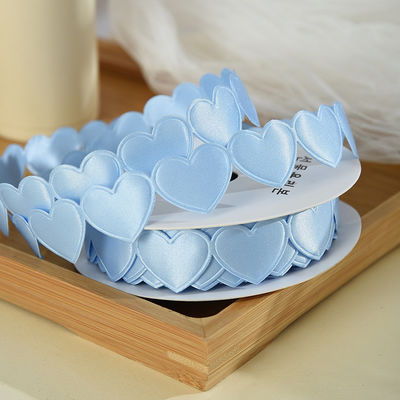 1.5cm*9m 2.5cm*9m Herzform Valentinstag Polyester Geschenkband Für Luxus Geschenkverpackung