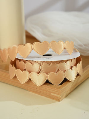 1.5cm*9m 2.5cm*9m Herzform Valentinstag Polyester Geschenkband Für Luxus Geschenkverpackung