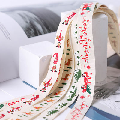 16mm*100y Frohe Weihnachten Druck-Baumwollband