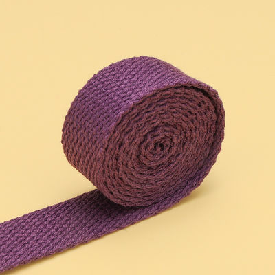 20mm-50mm Verdickter Polyester Baumwolle Webbing Schultasche Rucksack Handtasche Leinwand Gürtel Feste Farbe einfache Webband