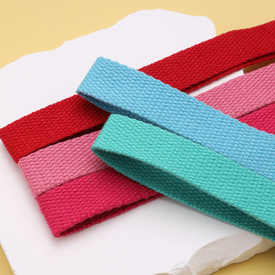20mm-50mm Verdickter Polyester Baumwolle Webbing Schultasche Rucksack Handtasche Leinwand Gürtel Feste Farbe einfache Webband