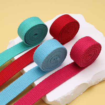 20mm-50mm Verdickter Polyester Baumwolle Webbing Schultasche Rucksack Handtasche Leinwand Gürtel Feste Farbe einfache Webband