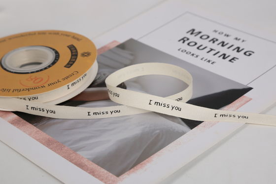 13mm Logo Baumwollband Literatur Frische Blumenstrauß Kuchen Dekoration Geschenkbox Band DIY Material Verpackungsband