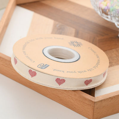 13mm Logo Baumwollband Literatur Frische Blumenstrauß Kuchen Dekoration Geschenkbox Band DIY Material Verpackungsband