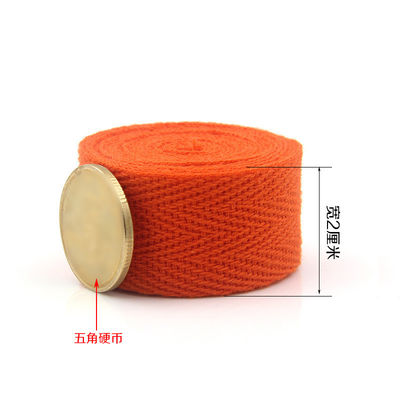 20mm*50y Heringbone Gewebtes Baumwollband für Bekleidungsgegenstände