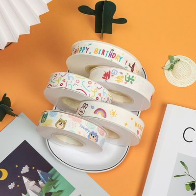 20mm*25y Spaltkante Baumwollband für Kuchenverpackung und Dekoration