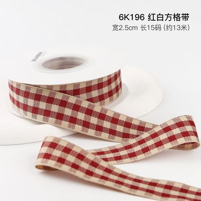 Weihnachtsgitter Bande Geschenkbox Verpackung Bande Handgefertigte Bogen Bande Polyester Bande