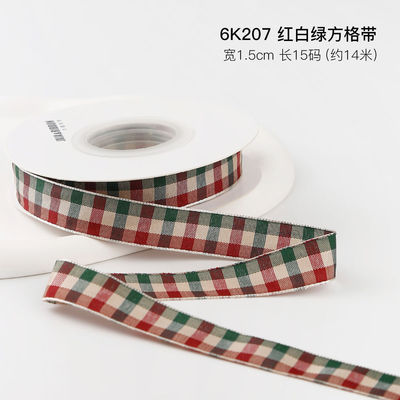 Weihnachtsgitter Bande Geschenkbox Verpackung Bande Handgefertigte Bogen Bande Polyester Bande