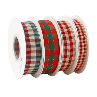 Weihnachtsgitter Bande Geschenkbox Verpackung Bande Handgefertigte Bogen Bande Polyester Bande