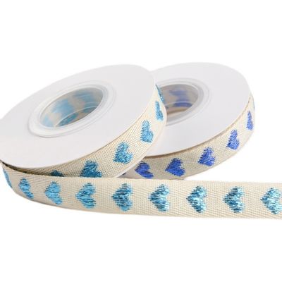 16mm*9m Herzmuster Jacquard-Baumwollband für Kleidungszubehör