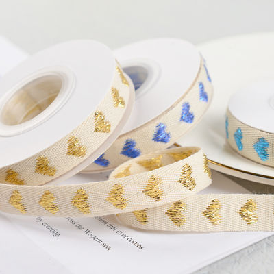 16mm*9m Herzmuster Jacquard-Baumwollband für Kleidungszubehör