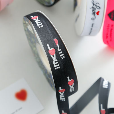 2.5cm*36m Valentinstag Druckband für Geschenk-Box-Packung