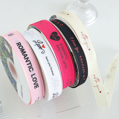 2.5cm*36m Valentinstag Druckband für Geschenk-Box-Packung