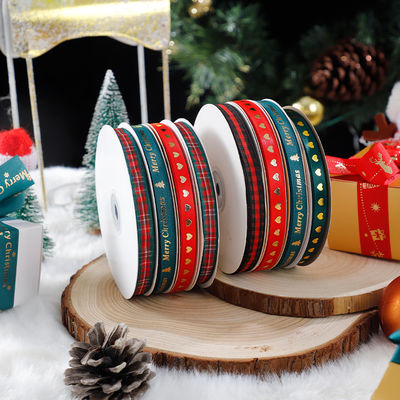1cm*45m Weihnachtsband für Geschenkverpackungen und Bekleidungszubehör
