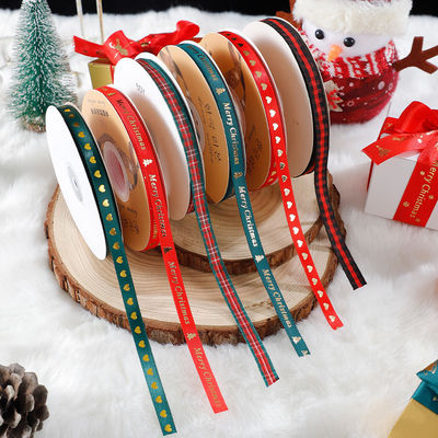 1cm*45m Weihnachtsband für Geschenkverpackungen und Bekleidungszubehör
