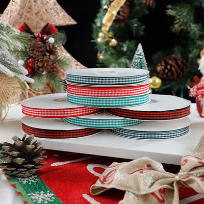1cm*45m Weihnachtsband für Geschenkverpackungen und Bekleidungszubehör