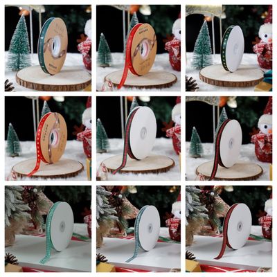 1cm*45m Weihnachtsband für Geschenkverpackungen und Bekleidungszubehör