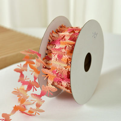 2cm*25y Ultraschallschmetterlingsband für Geschenkverpackungen und Bekleidungszubehör