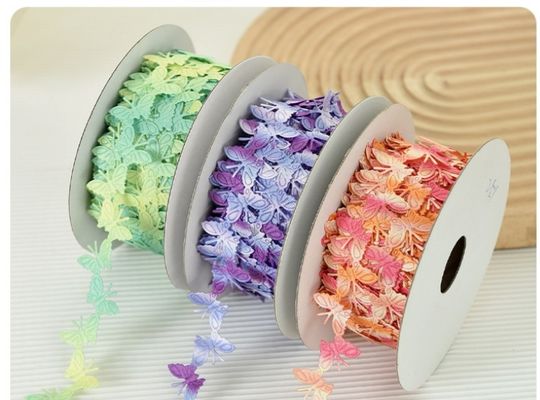 2cm*25y Ultraschallschmetterlingsband für Geschenkverpackungen und Bekleidungszubehör