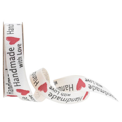 15 mm*10 m gedruckte Baumwollband für Geschenkverpackungen und Bekleidungszubehör