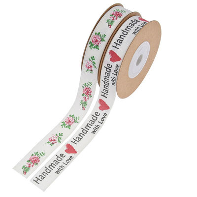 15 mm*10 m gedruckte Baumwollband für Geschenkverpackungen und Bekleidungszubehör