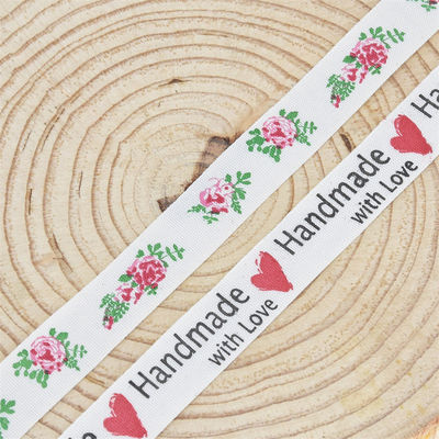 15 mm*10 m gedruckte Baumwollband für Geschenkverpackungen und Bekleidungszubehör