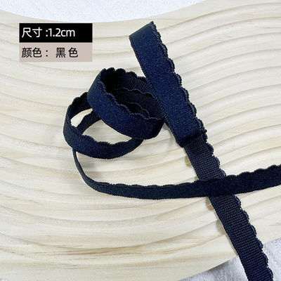 Kleiderzubehör Band 1,2 cm Gewebter Rand Polyester Elastischer BH-Gürtel mit umweltfreundlichen Eigenschaften