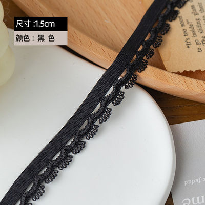 Kopflicht Gelegenheit 1,5 cm Gewebte Augenbogenkante Polyester Elastische BH Band für Bekleidungszubehör