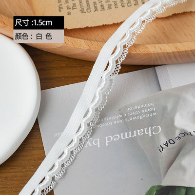 Kopflicht Gelegenheit 1,5 cm Gewebte Augenbogenkante Polyester Elastische BH Band für Bekleidungszubehör