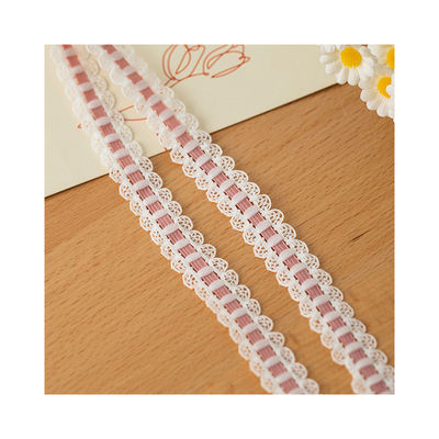 1.7cm Gewebte Spitzenkante Polyester Elastische BH Band für Bekleidungszubehör