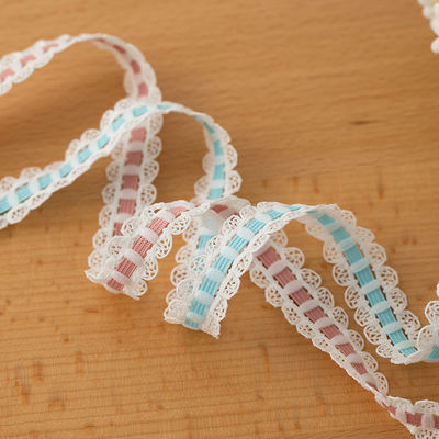 1.7cm Gewebte Spitzenkante Polyester Elastische BH Band für Bekleidungszubehör