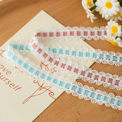 1.7cm Gewebte Spitzenkante Polyester Elastische BH Band für Bekleidungszubehör