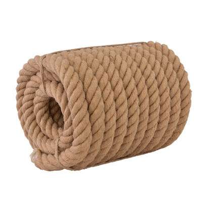 6mm-60mm Gelber Jute 3 Stränge verdrehtes Seil für Dekorationen oder Fischerei
